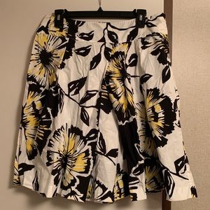 Floral flare skirt